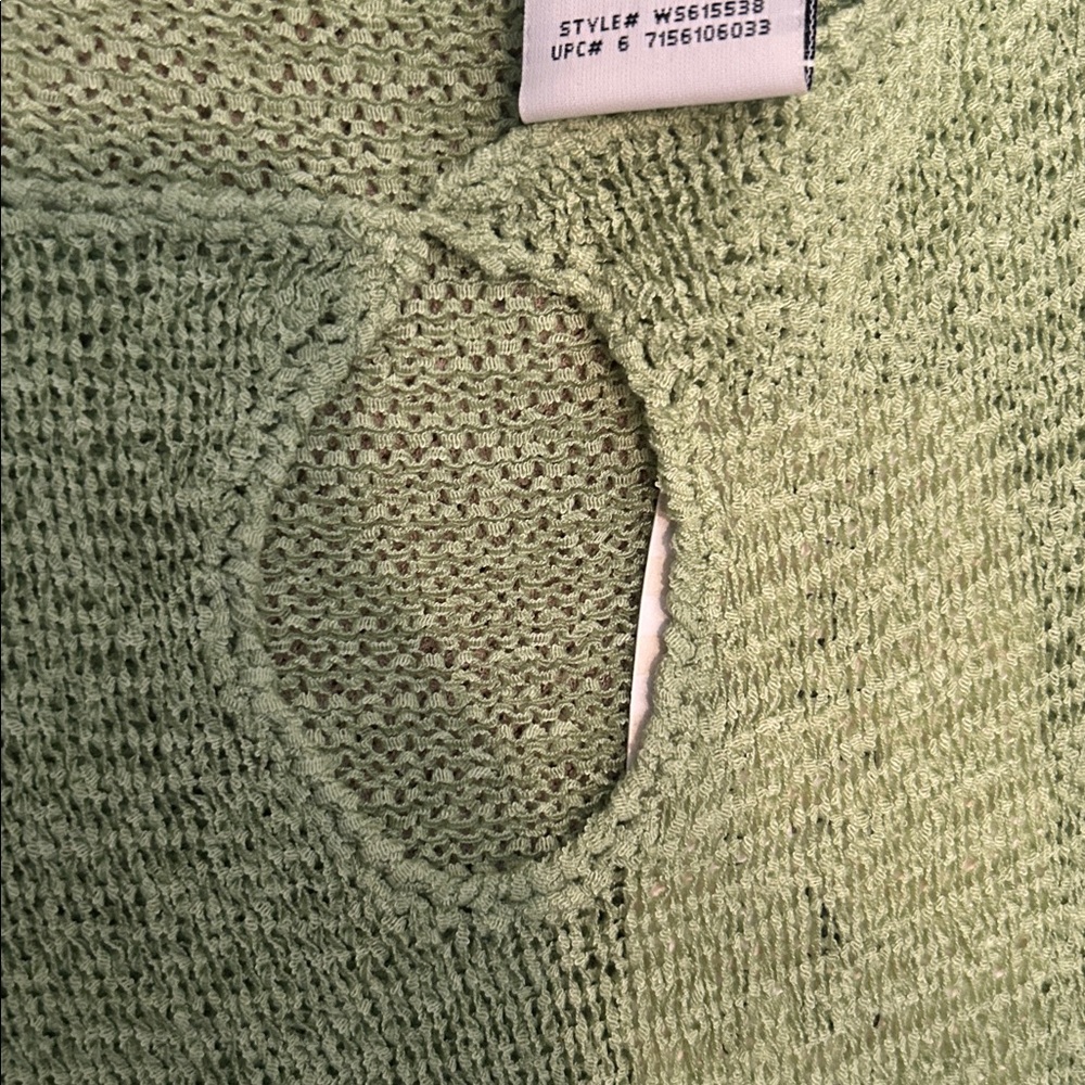 Set of Three Knit Tops in Black, Beige, and Green - Picture 2 of 3